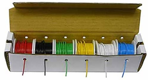 20 AWG Gauge Stranded Hook Up Wire Kit, 25 ft Length, 10 Colors