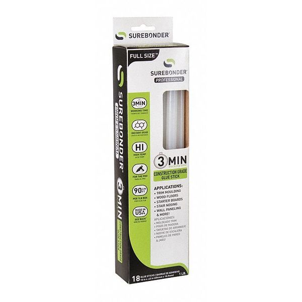 Full Size 10 Clear Hot Glue Sticks - 5 lb Box, Approximately 90 Pcs/B –  Electronix Express