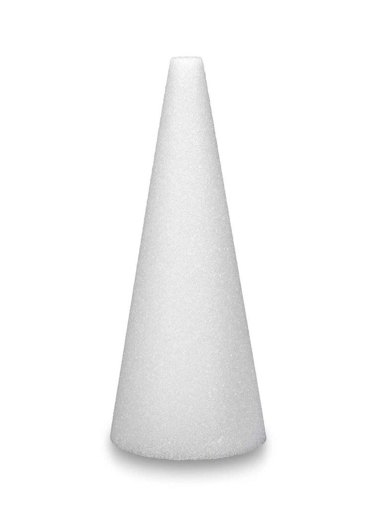 STYROFOAM CONE - 6 X 2.75 - WHITE